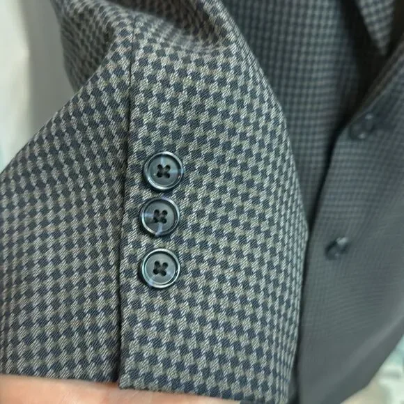 Givenchy Monsieur‎ Multi Color Diamond Woven Blazer Size 42L C40